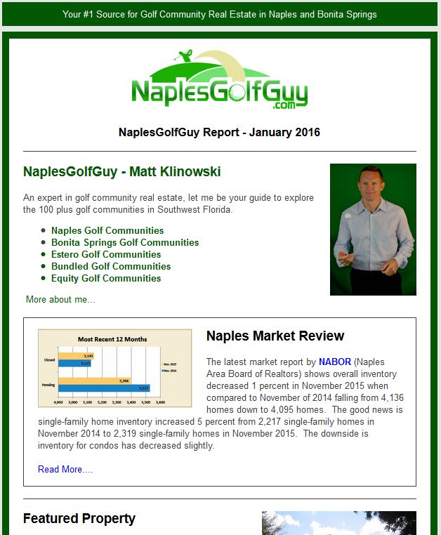 NaplesGolfGuy Report