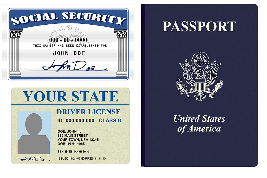 licenses passport social security