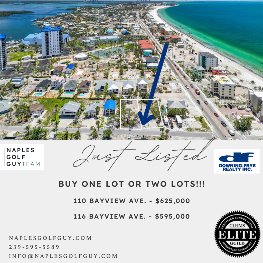 Two Fort Myers Beach Lots Just Listed