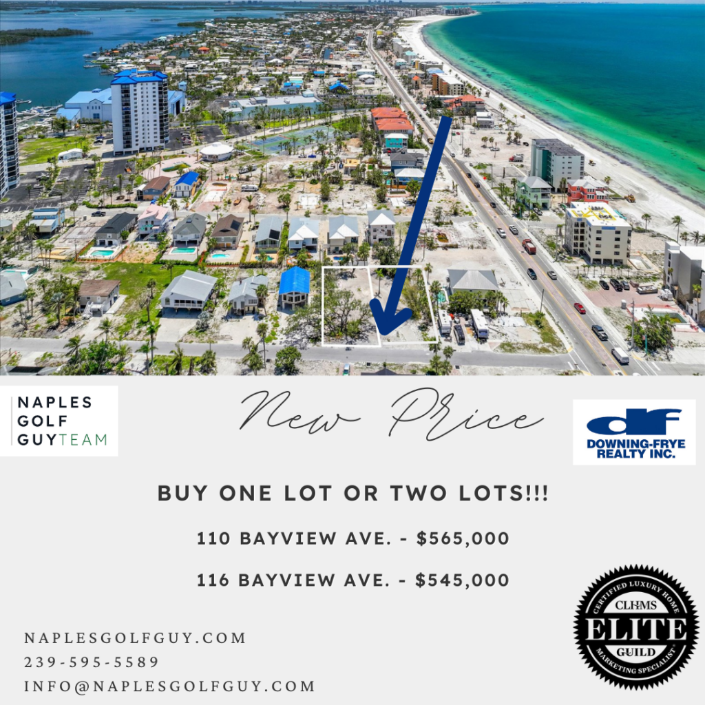 Two Fort Myers Beach Lots Price Reduced