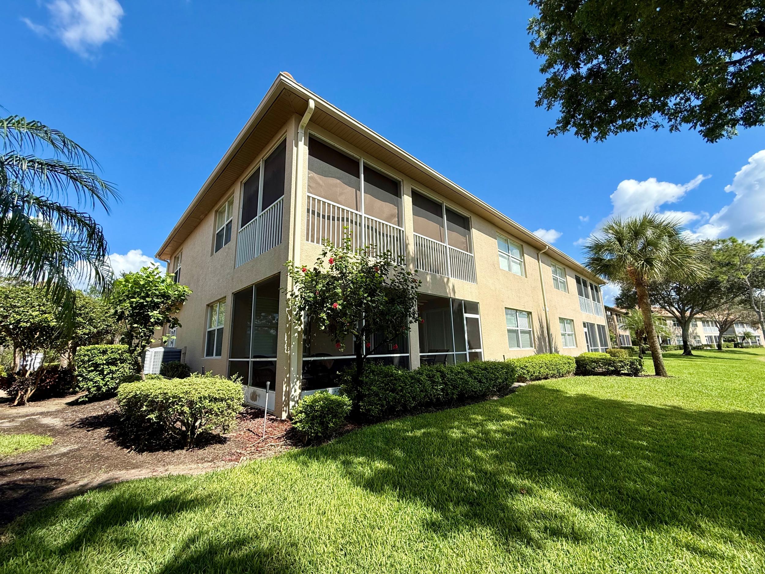 Golf course and lake views from condo in Forest Glen Golf & Country Club Naples FL