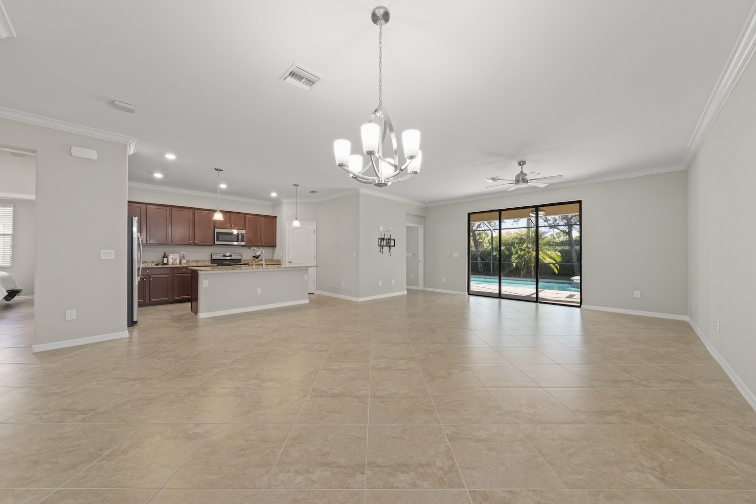 open floor plan for bent creek preserve home in Naples Florida
