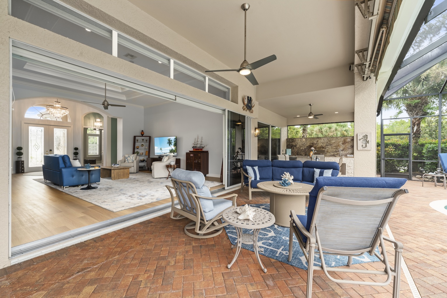 Naples Lakes estate home for sale with oversized lanai