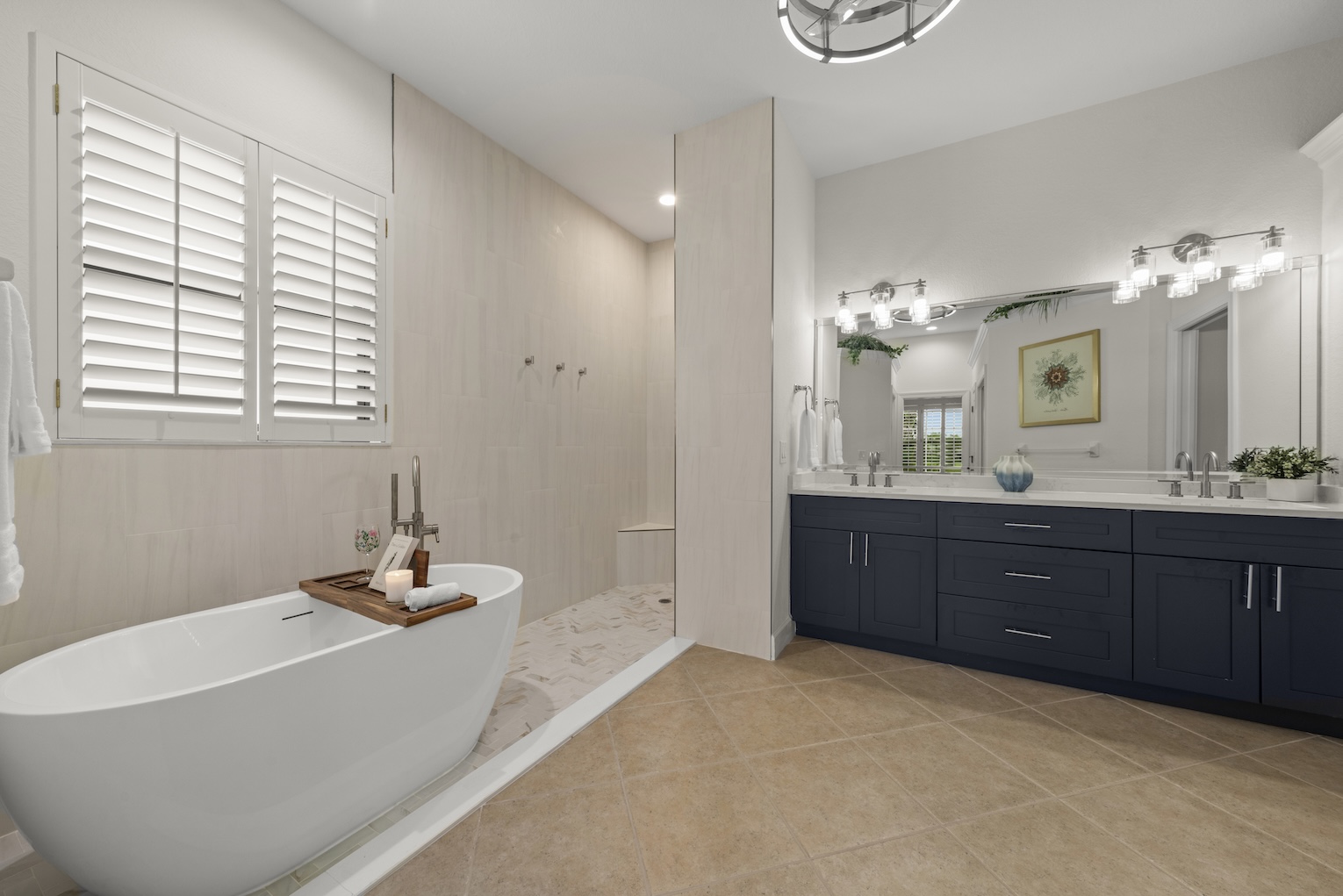 Primary Bathroom in TwinEagles home for sale